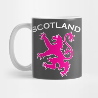 Pink Scottish Rampant Lion scotland Mug